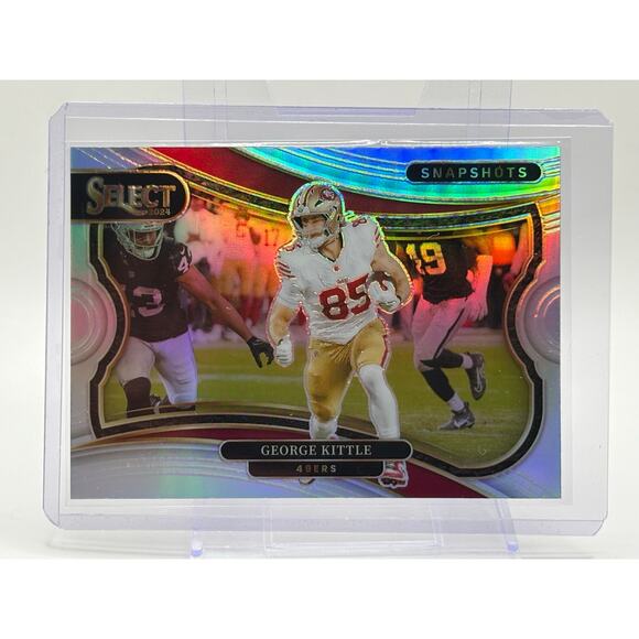 2024 Panini Select George Kittle Snapshots Silver Prizm San Francisco 49ers - Picture 1 of 2